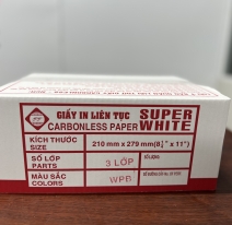 Giấy In Vi Tính 3 Liên SUPER WHITE 210*279 