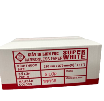 Giấy in vi tính  5 liên SUPER WHITE 210*279  