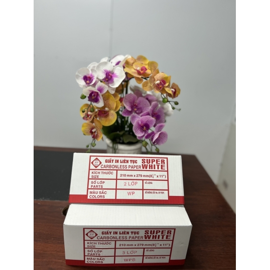 Giấy in vi tính  5 liên SUPER WHITE 210*279  