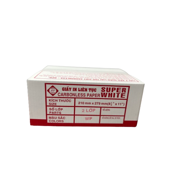 Giấy In Vi Tính 2 Liên SUPER WHITE 210*279