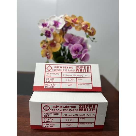 Giấy in vi tính  4 liên SUPER WHITE 210*279 